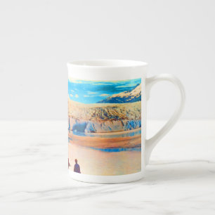 Tasse En Porcelaine Vintage USA Alaska Mendenhall glacier Juneau