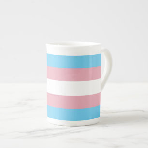 Tasse En Porcelaine Visibilité du drapeau de fierté transgenre de Slip