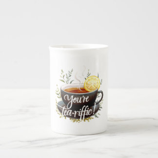 Tasse En Porcelaine Vous êtes Tea-riffic ! Graphisme amusant de l'amou