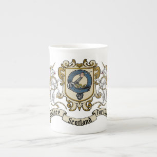 Tasse En Porcelaine Wallace Clan Badge & Devise