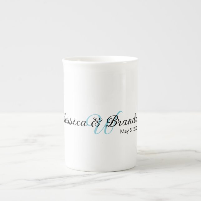 Tasse En Porcelaine Wedding Label 016 (Devant)