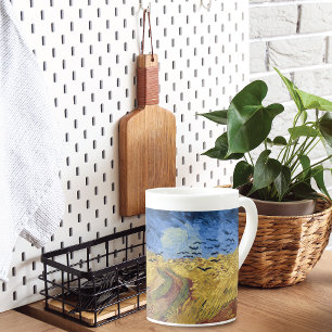 Tasse En Porcelaine Wheatfield with Crows by Van Gogh