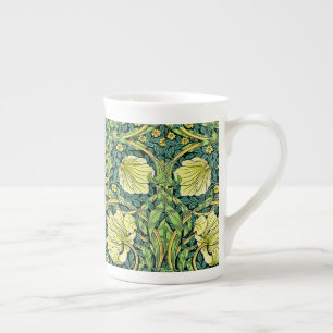 Tasse En Porcelaine William Morris Vintage motif floral jaune vert