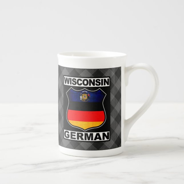 Tasse En Porcelaine Wisconsin allemand américain (Droite)