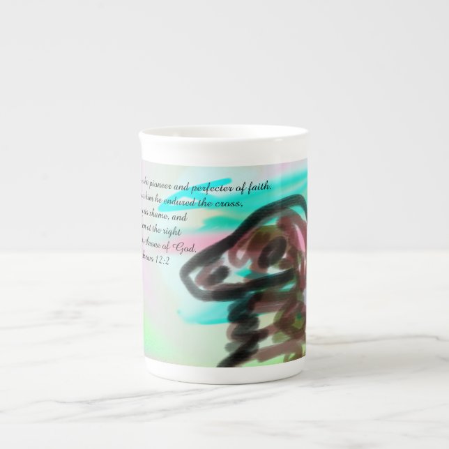 Tasse En Porcelaine yeux de jésus (Devant)