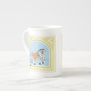 Tasse En Porcelaine Zèbre avant juin Bruyère Vess de carrousel