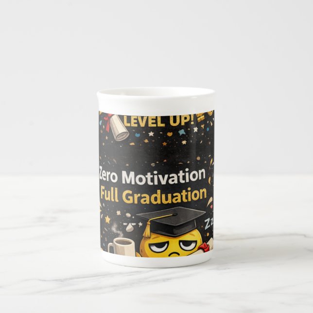 Tasse En Porcelaine Zero Motivation Full Graduation Funny Shirt  (Devant)