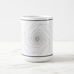 Tasse en spirale en hausse de Deosil Fibonacci