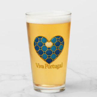 Tasse en verre à cœur en azulejo portugais