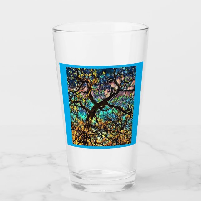 Tasse en verre - Arbre de vie (Devant)