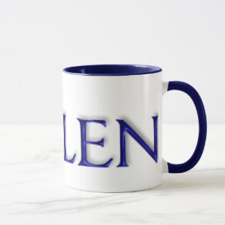 Tasse en verre bleue de KRW Hélène