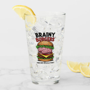 Tasse en verre Brainy Burgers