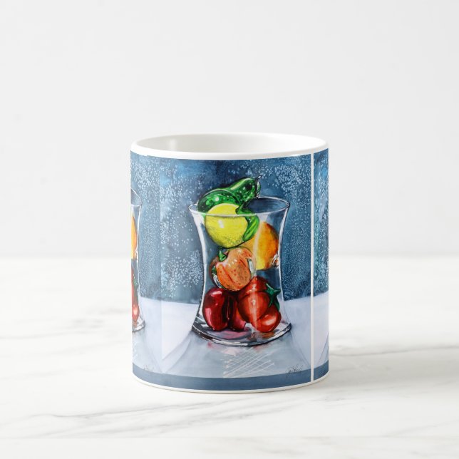 Tasse en verre de fruit (Centre)