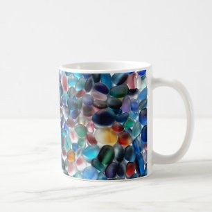 Tasse en verre de mer de Multis d'arc-en-ciel de