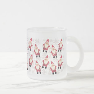 Tasse en verre de Noël de gnome vintage de Père