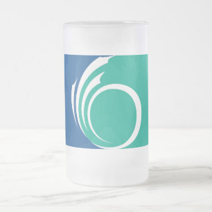 Tasse en verre dépoli avec le drapeau d'Ottawa, Ca