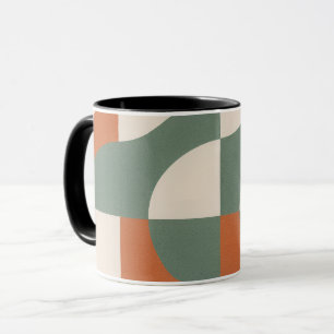 Tasse en verre dépoli géométrique rétro moderne