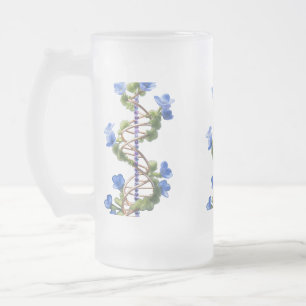 Tasse en verre givré 16 oz - Branches en fleurs