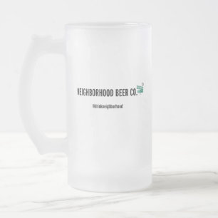 Tasse en verre givré de la bière Cie. de voisina