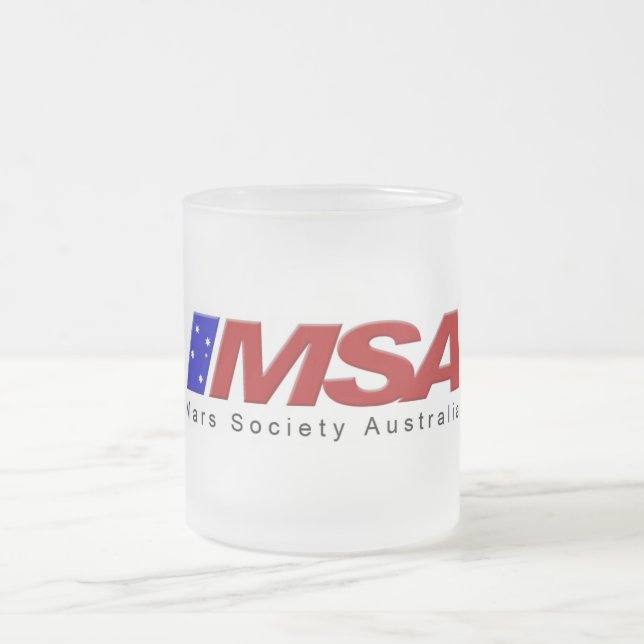 Tasse en verre givré de MSA (Centre)