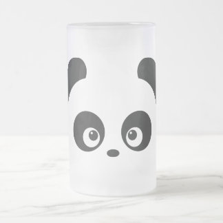 Tasse en verre givré de Panda® d'amour