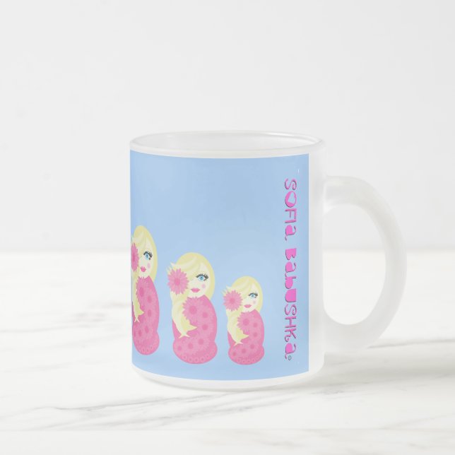 Tasse en verre givré de Sofia Babushka (Droit)