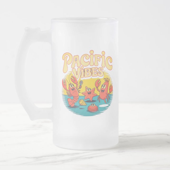 Tasse en verre givré Ocean Breeze (Gauche)