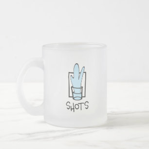 Tasse en verre givré Shots