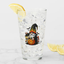 Tasse en verre Gnome d'Halloween