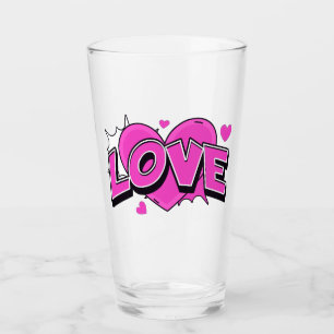Tasse en verre LOVE