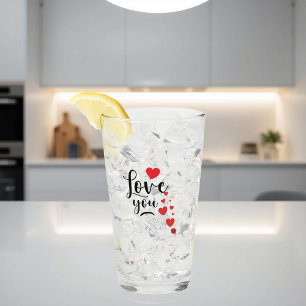 Tasse en verre Love You