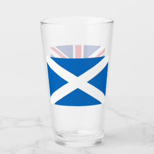 Tasse en verre patriotique avec le drapeau de