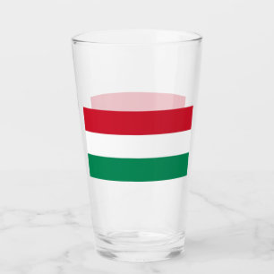 Tasse en verre patriotique avec le drapeau de la