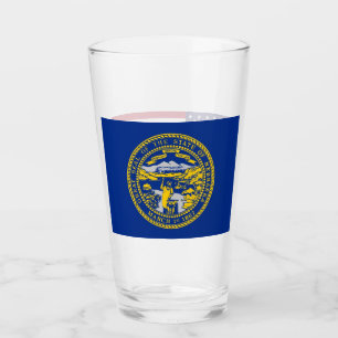 Tasse en verre patriotique avec le drapeau du