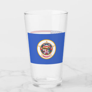 Tasse en verre patriotique avec le drapeau du