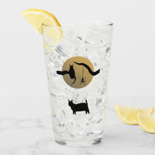 Tasse en verre pleine lune hantée