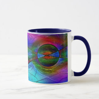 Tasse en verre souillé