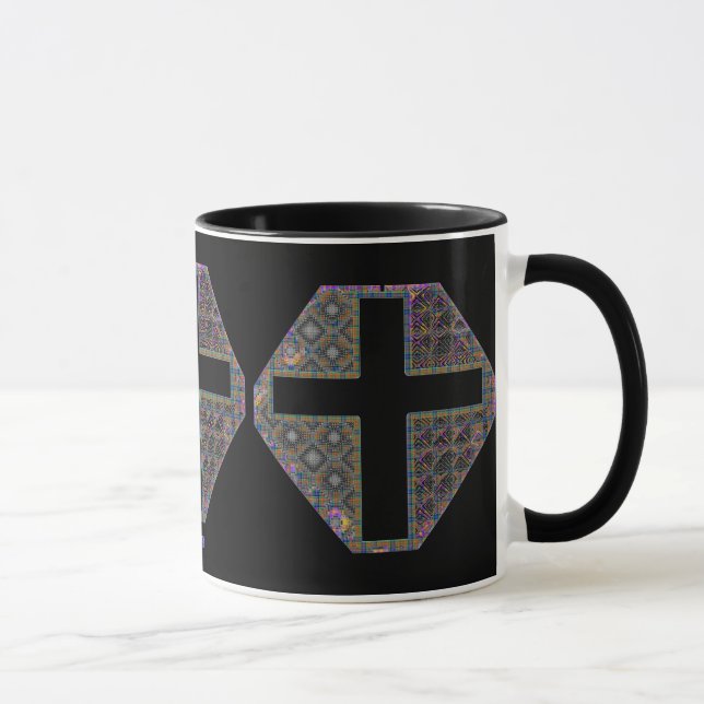 Tasse en verre souillé en triple (Droite)