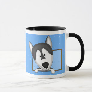 Tasse encadrée de Malamute d'Alaska de bande