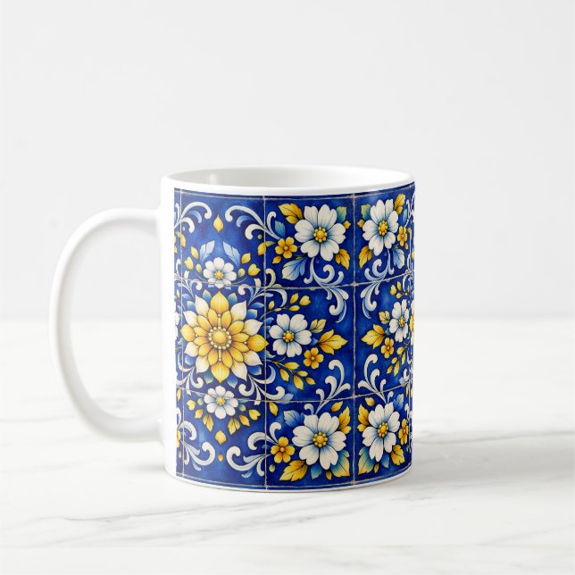 Tasse Énergie Carreau Sunburst (Gauche)
