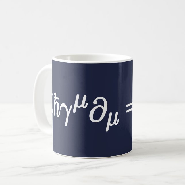 Tasse Équation de Dirac Science Équations Mathémat (Devant gauche)