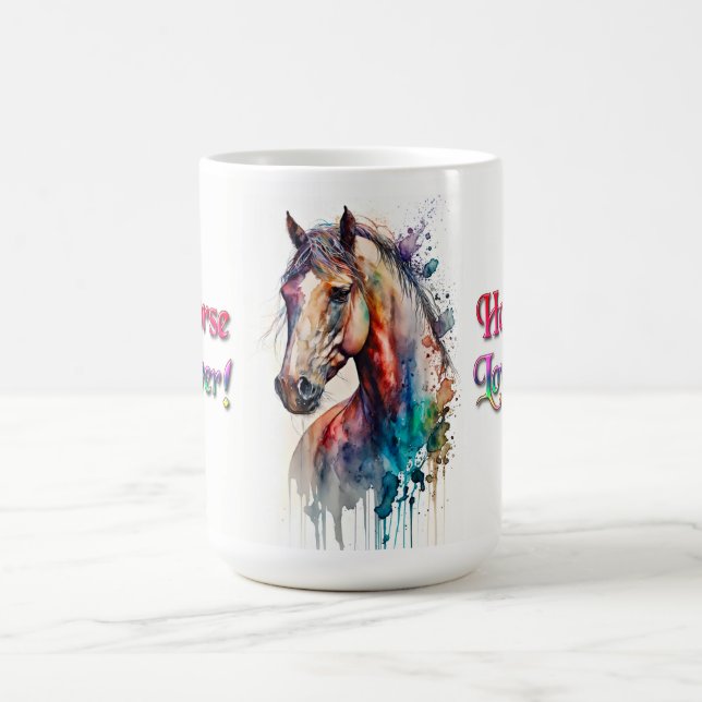 Tasse Équestre Maman Cheval Amoureuse de Chevaux (Centre)