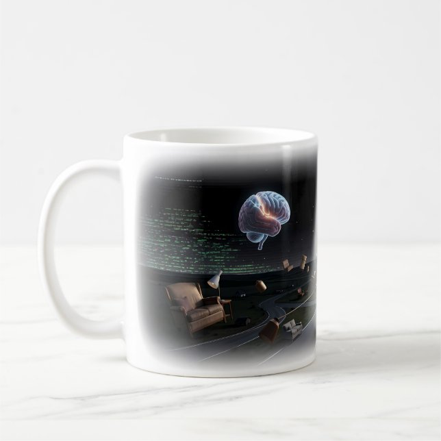 Tasse Équilibre Mental à Travers la Fracture Numér (Gauche)