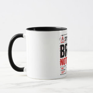 Tasse Erreur Système Cerveau Non Trouvé