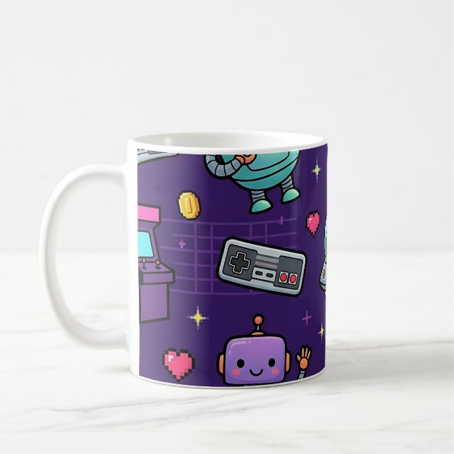 Tasse Espace Robot Rétro (Gauche)