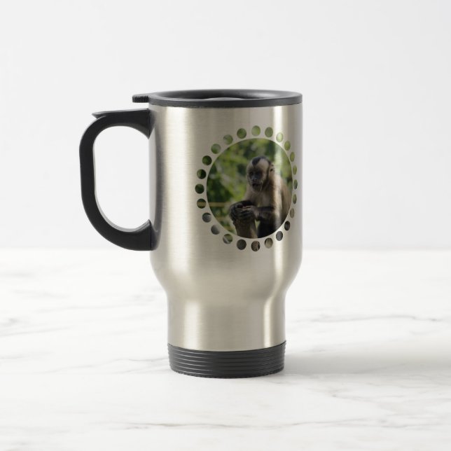 Tasse espiègle de voyage de singe (Gauche)