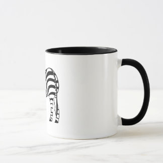 Tasse espiègle de zèbre