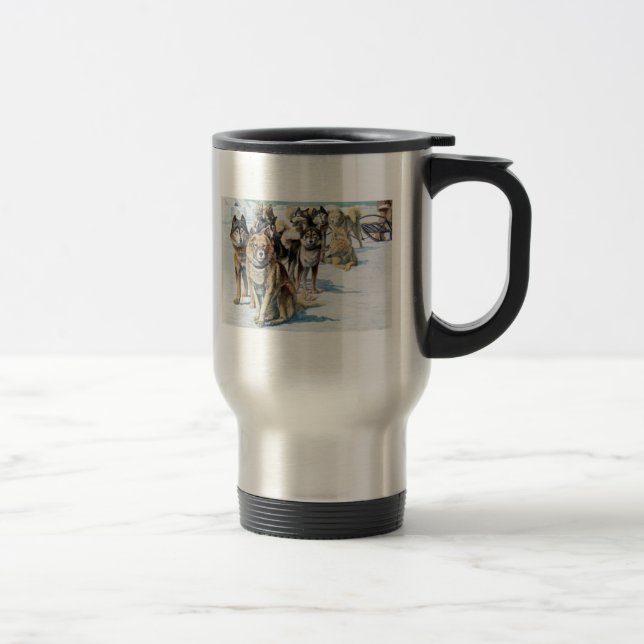 Tasse esquimaude d'Alaska de chien de traîneau (Droit)