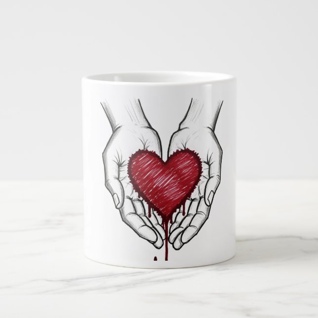 Tasse esthétique Cœur saignant (Devant)