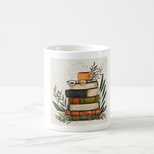 Tasse esthétique de café pour livres confortables  (Centre)